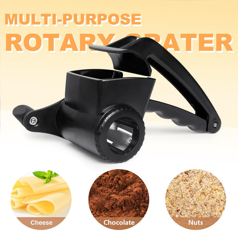 LHS Cheese Grater Hand Crank Drum Slice creates even cheese slices.