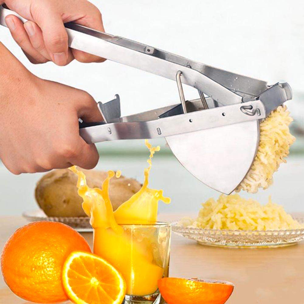 LHS multi-functional press works for mashing fruits and vegetables beyond potatoes.