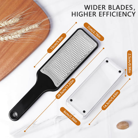 LHS Parmesan Cheese Zester delivers fine grating for toppings and delicate garnishes.