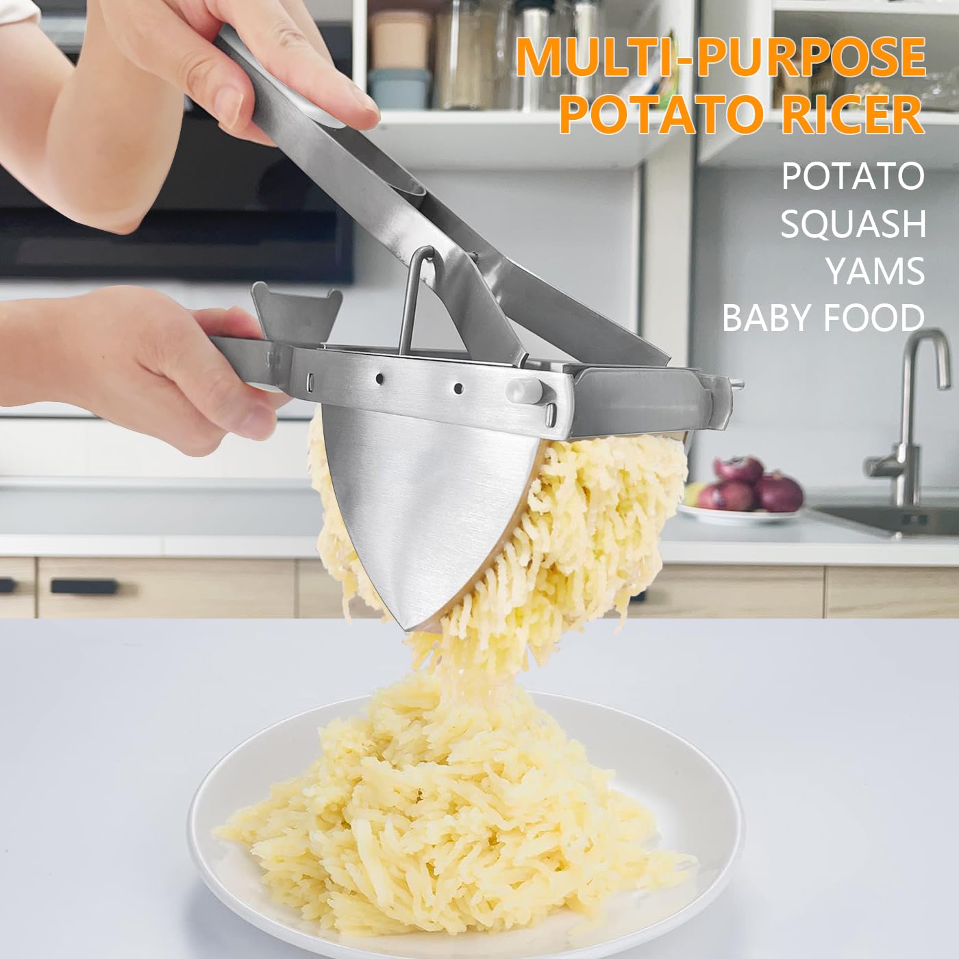 LHS stain-resistant surface resists stains and cleans quickly after use.