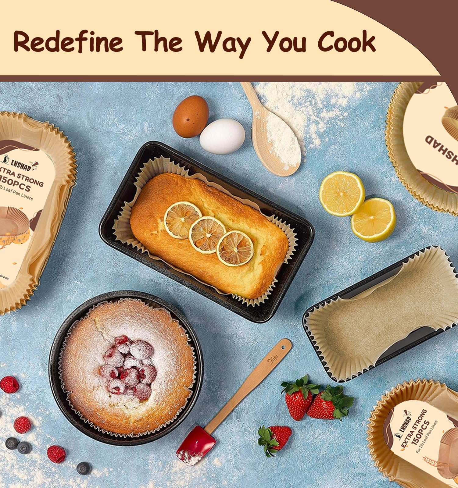 LHSHAD liners are versatile for cookies, pastries, and snacks.