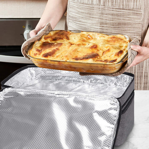LHZK fits 11x15 or 9x13 baking dishes for versatile entertaining