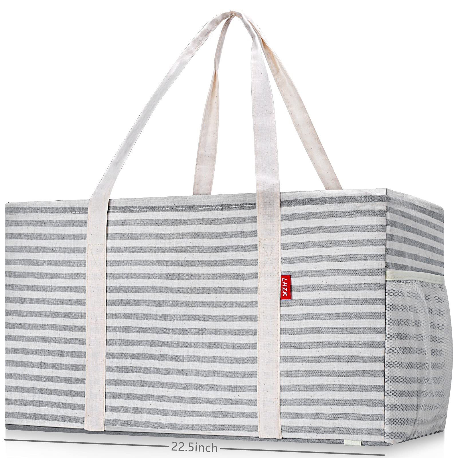 LHZK utility tote with stand-up design for easy loading.