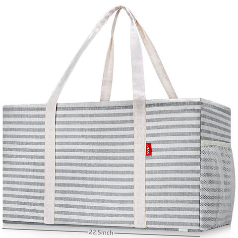 LHZK utility tote with stand-up design for easy loading.