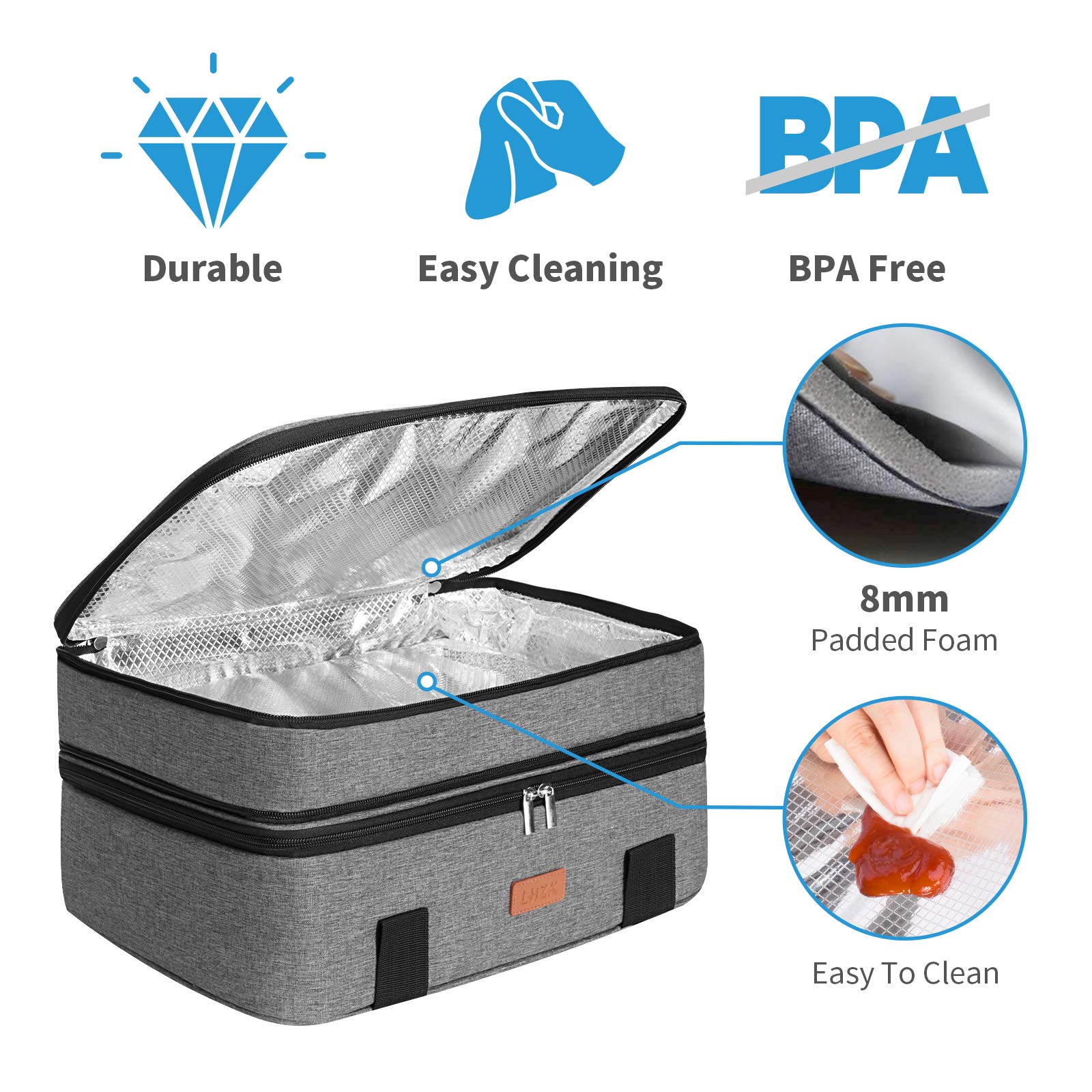 LHZK wide-opening compartments simplify loading and unloading casseroles and desserts