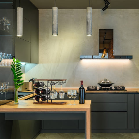 LIANTRAL wine rack on a kitchen counter ready for use