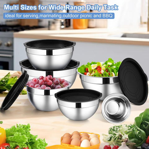 LIANYU 3.5qt bowl ideal for whisking eggs and prepping ingredients.