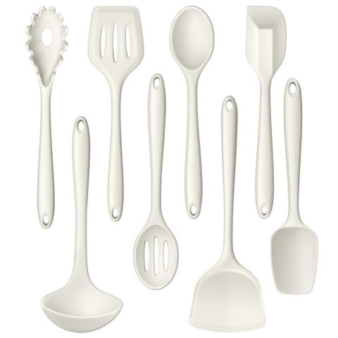 LIANYU silicone slotted turner for nonstick cookware protection