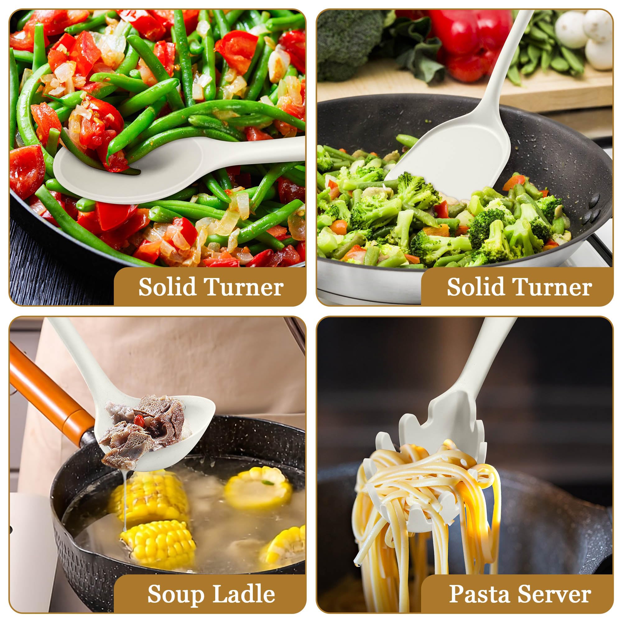 LIANYU silicone soup ladle great for soups and gravies