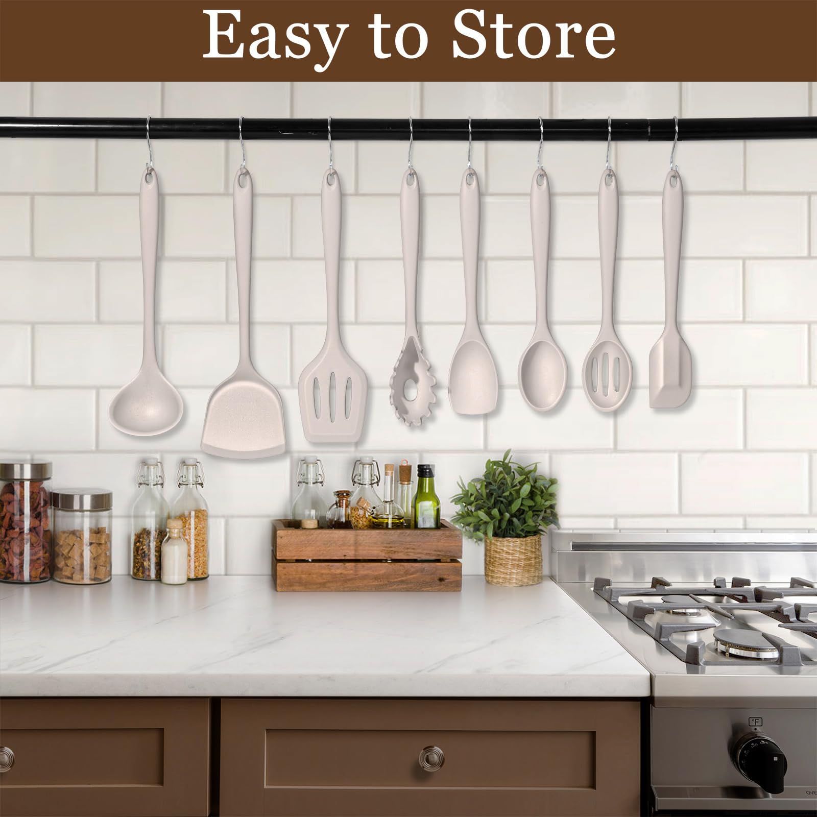 LIANYU utensils are dishwasher safe for quick cleanup