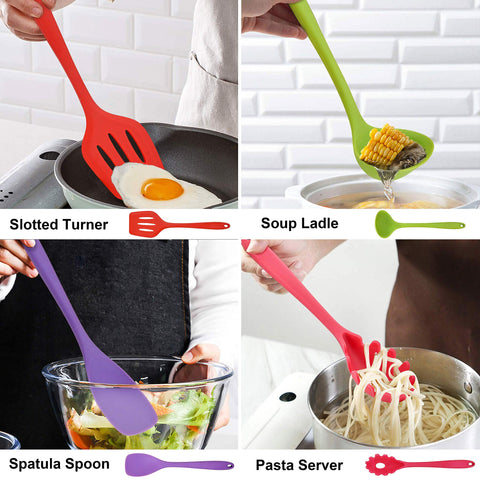 LIANYU heat resistant silicone utensils withstand high heat