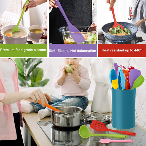 LIANYU kitchen utensils holder on counter for easy access