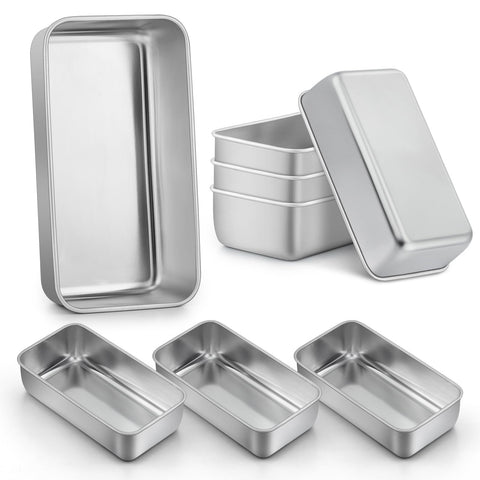 LIANYU loaf pans with smooth stainless surface for even baking