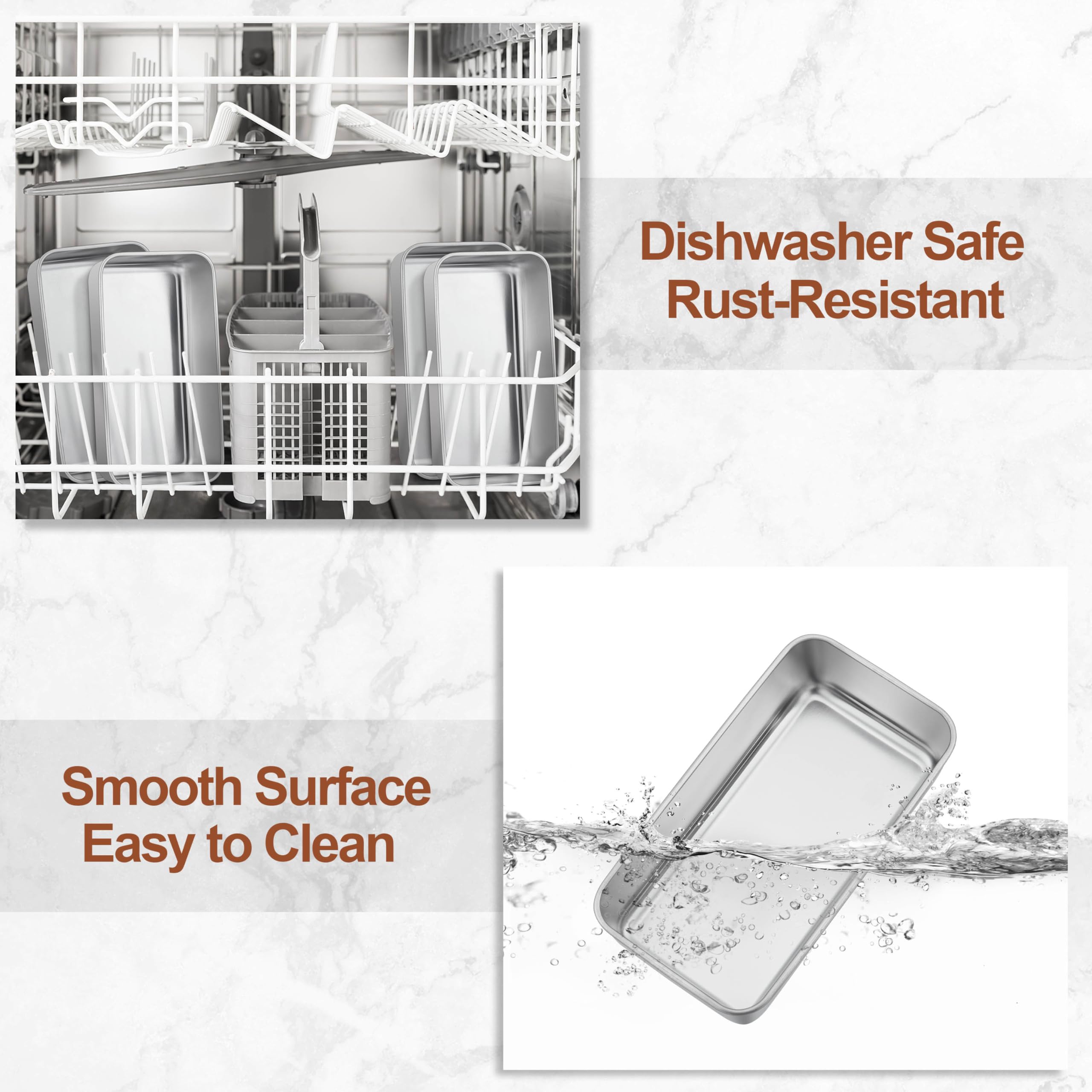 LIANYU loaf pans are dishwasher safe for effortless cleanup