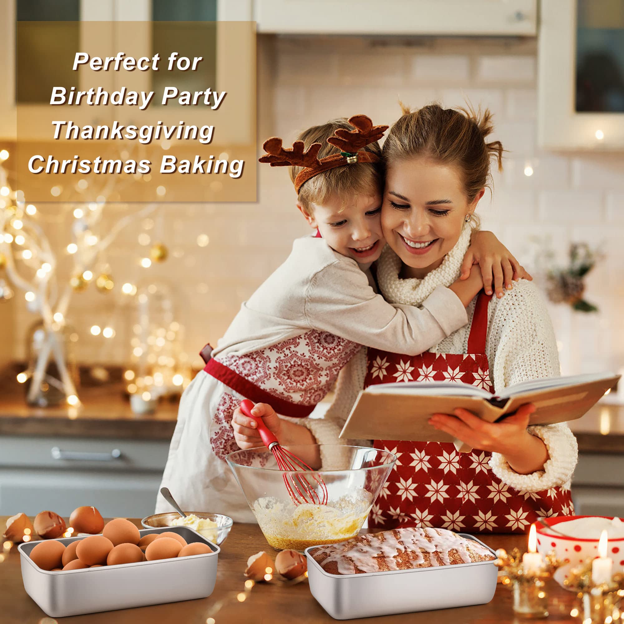 LIANYU loaf pans compatible with oven, air fryer, and pressure cooker