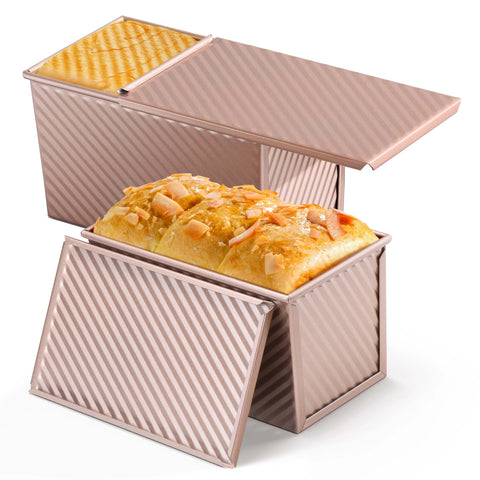LIANYU Pullman pan with lid showing sturdy construction for even baking