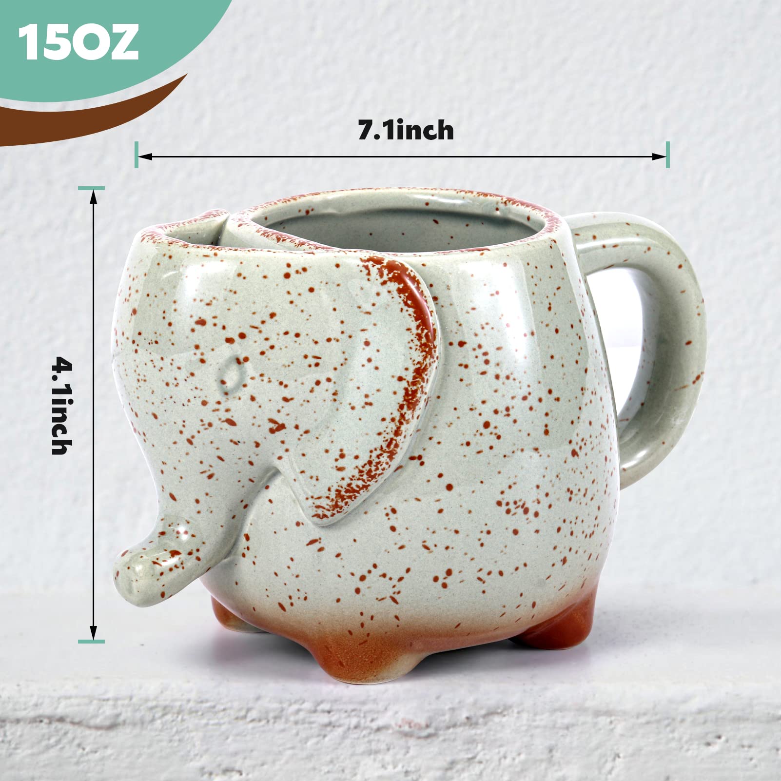 LIAVOEIZ ergonomic handle mug provides comfortable grip during tea time