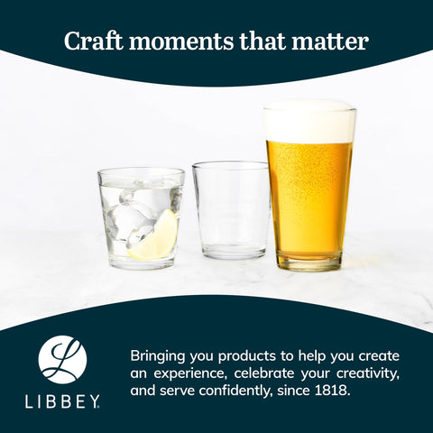 Libbey 1639HT DuraTuff glasses elevate service in water, beer, and cocktails.