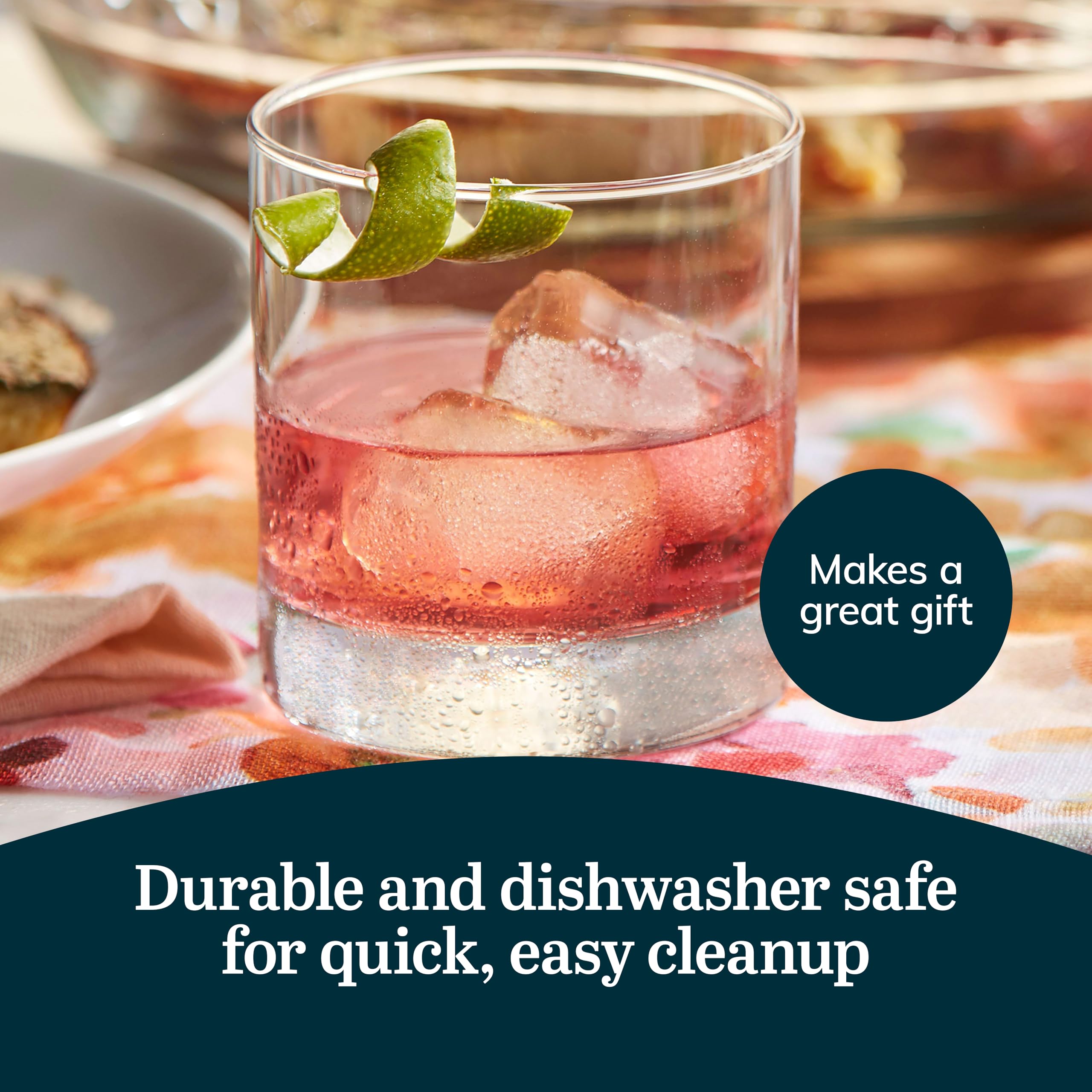 Libbey 917CD dishwasher-safe glass ensures easy cleaning after gatherings