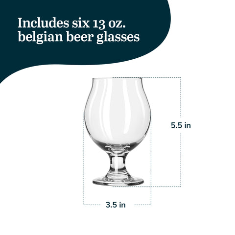 Libbey stemmed beer glass design eases swirling to reveal flavors