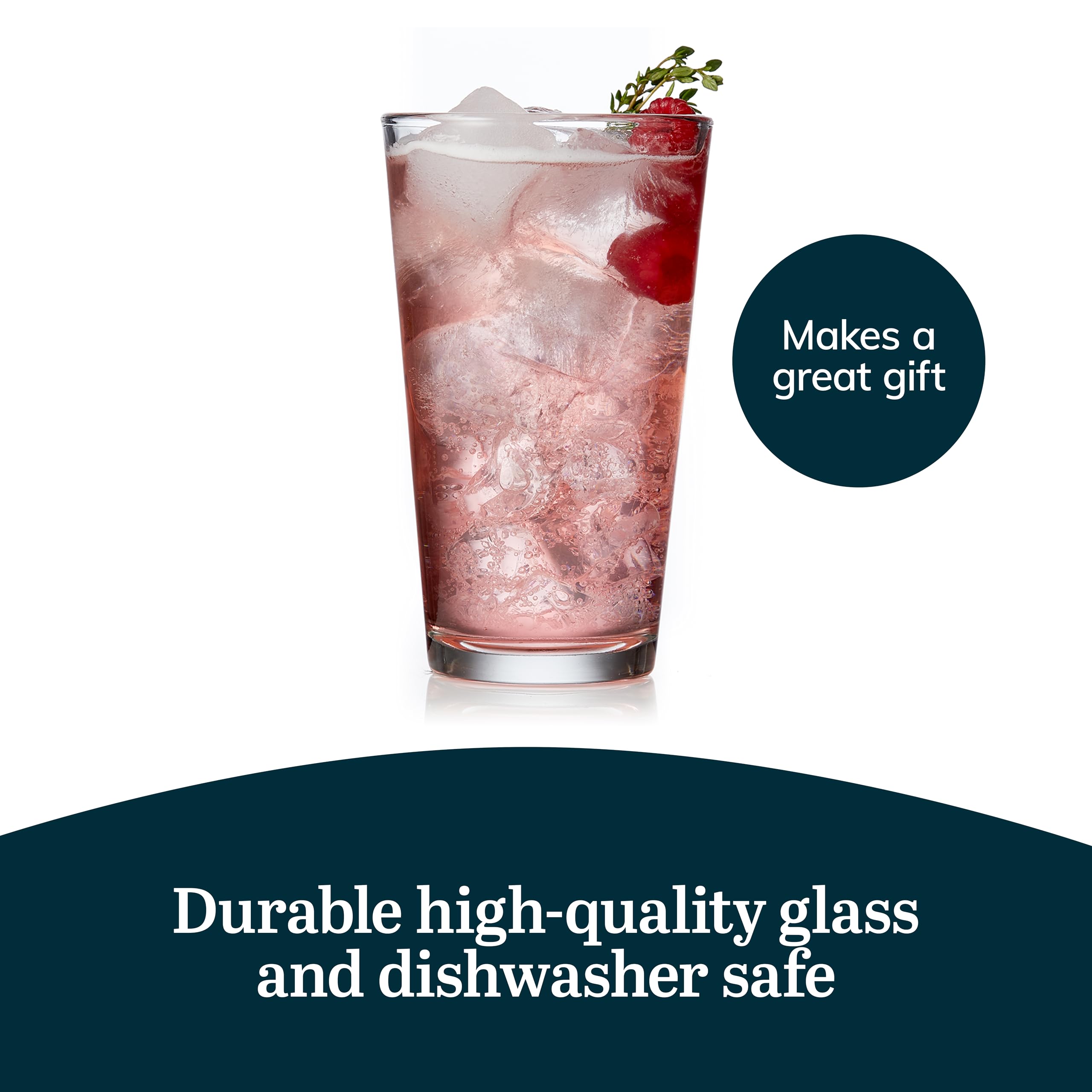 Libbey Bar Essentials tumbler 16 oz dining-table scene invites casual gatherings and shared moments.