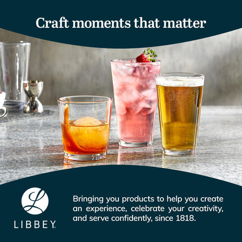 Libbey Bar Essentials tumbler 16 oz wine-cocktail alternative emphasizes versatile barware for entertaining.