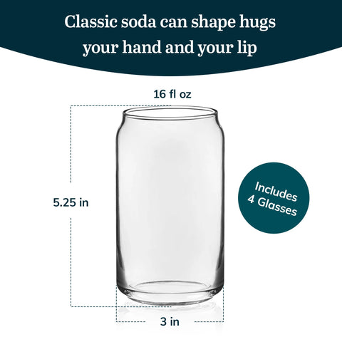 Libbey Classic Can Tumbler beer-foam captures rich head for satisfying pours.