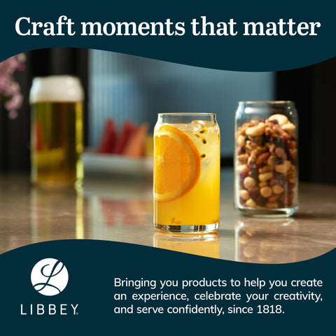 Libbey Classic Can Tumbler lip-hug-design offers easy handling and comfort.