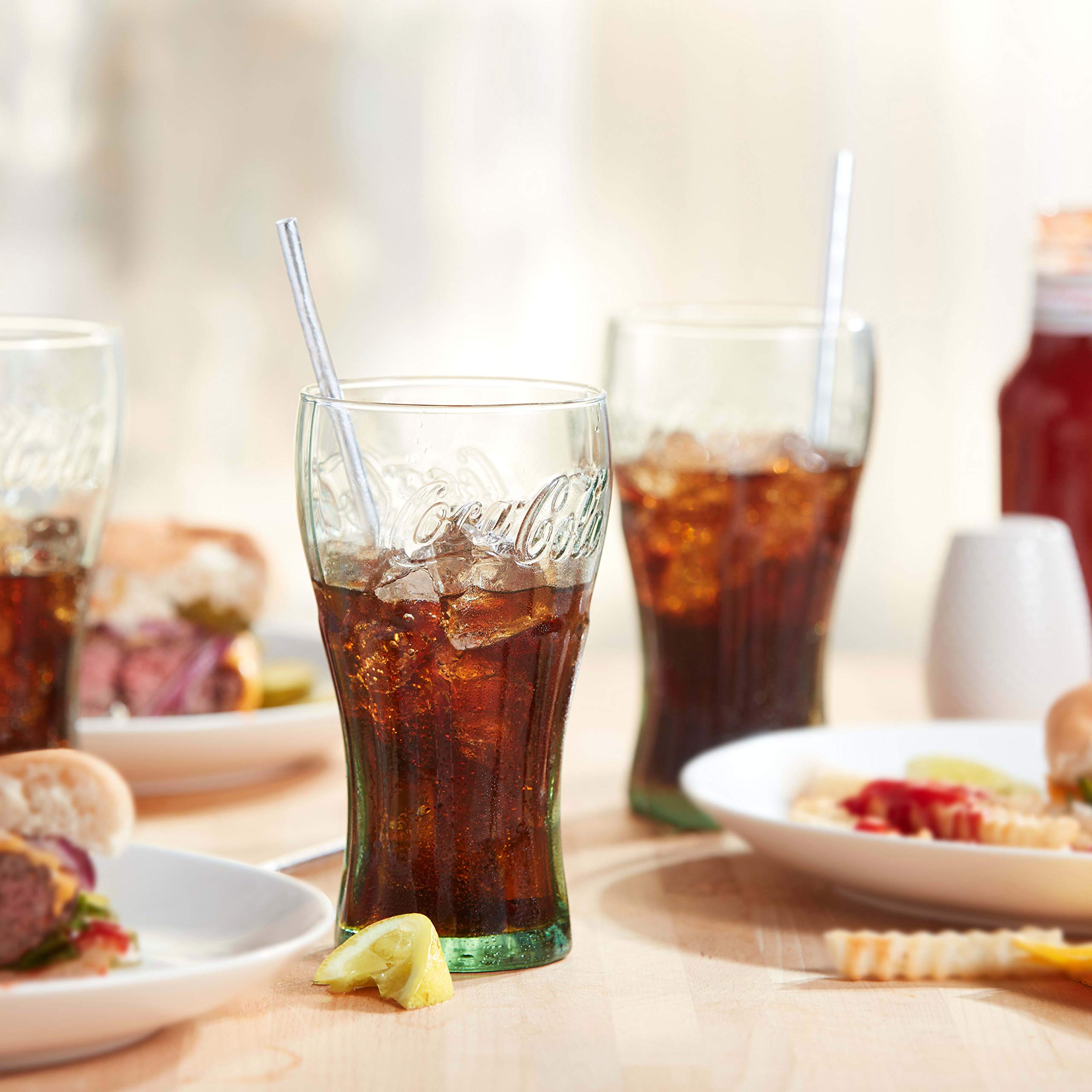Libbey Coca-Cola tumbler, 16.75 oz capacity for generous pours.