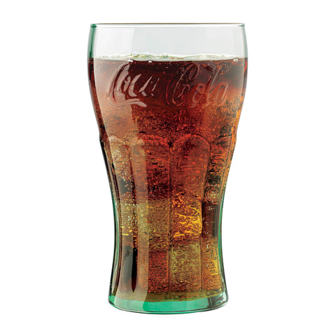 Libbey Coca-Cola tumbler with wide mouth design, ideal for entertaining at home.