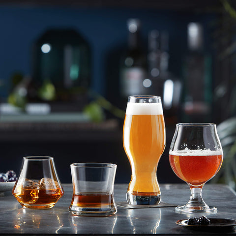 Libbey Craft Brews 16 oz tulip glass for aroma and temperature control.