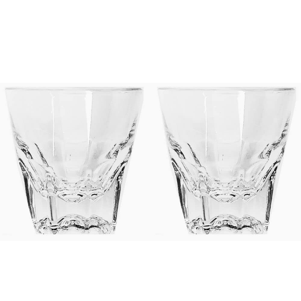 Libbey Duratuff Cortado rocks glass 4.5 oz, two-pack, durable clarity for everyday drinks.