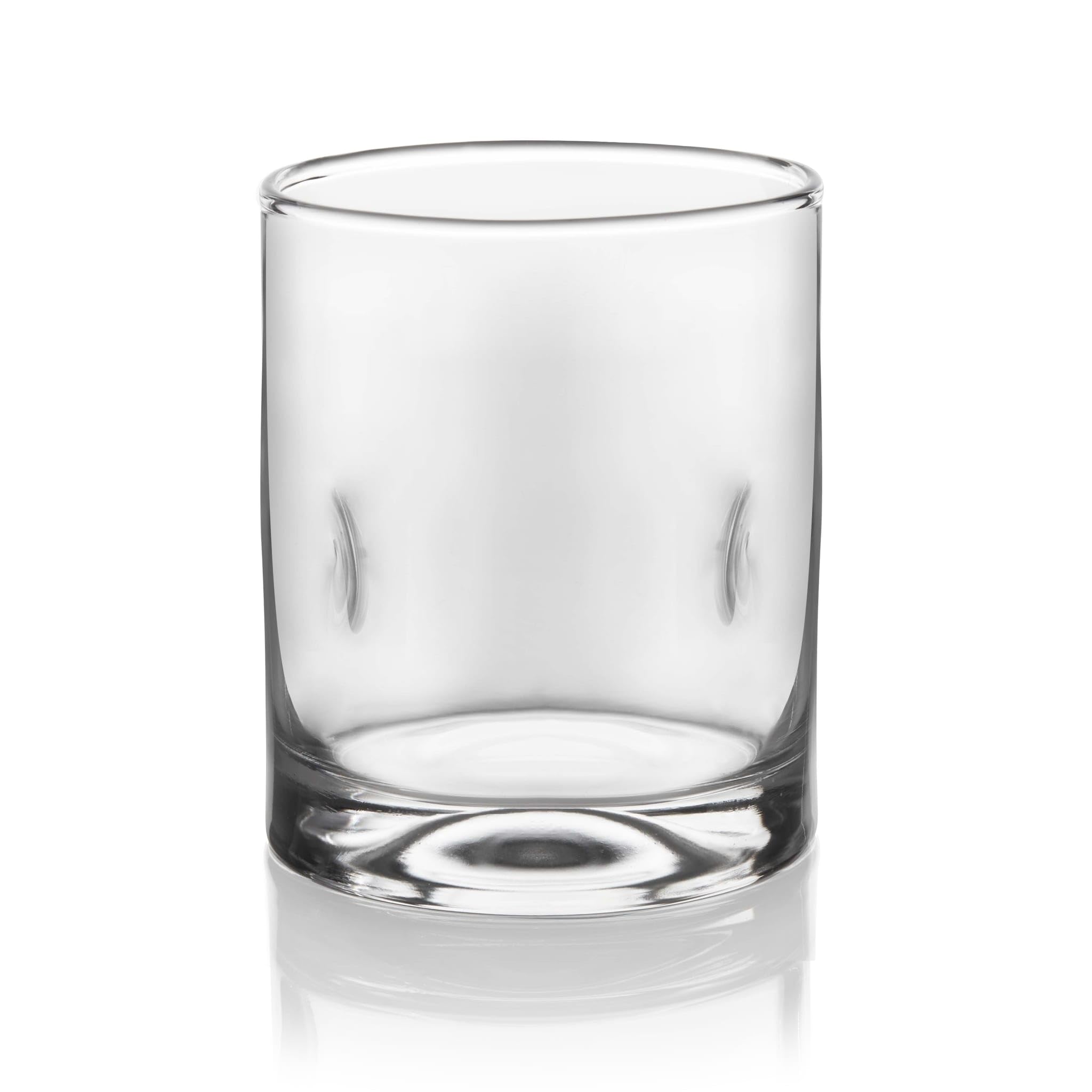 Libbey Impressions rocks glasses with weighted base offer stable pours.