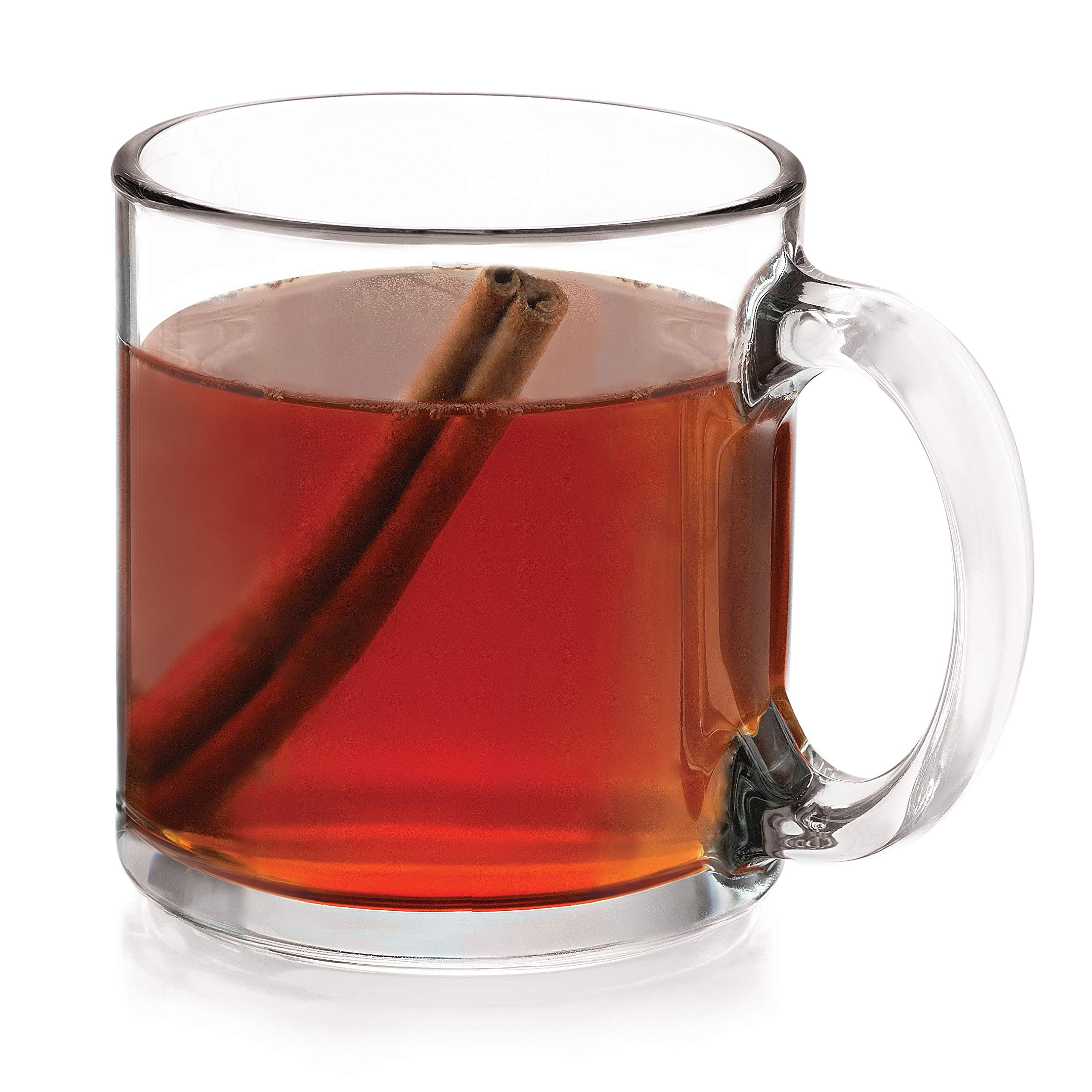 Libbey Robusta mugs 4-pack, 13 oz, front view, ideal for daily coffee