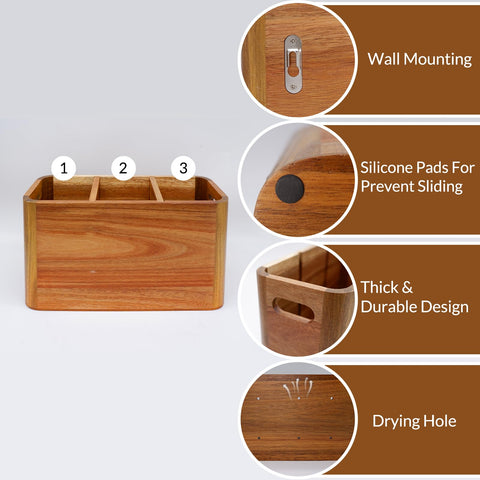 Liberal Brightdeer utensil holder with drying hole for quick drying