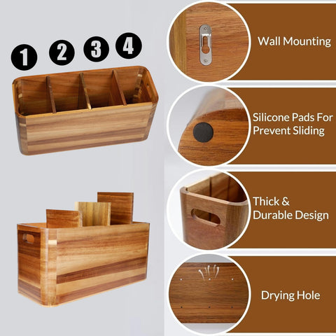 Brightdeer bottom drying hole helps keep utensils dry after washing.
