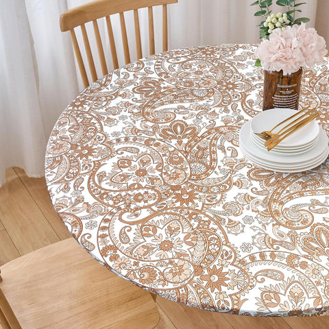 LIBERECOO stain-resistant vinyl keeps surfaces cleaner between meals.