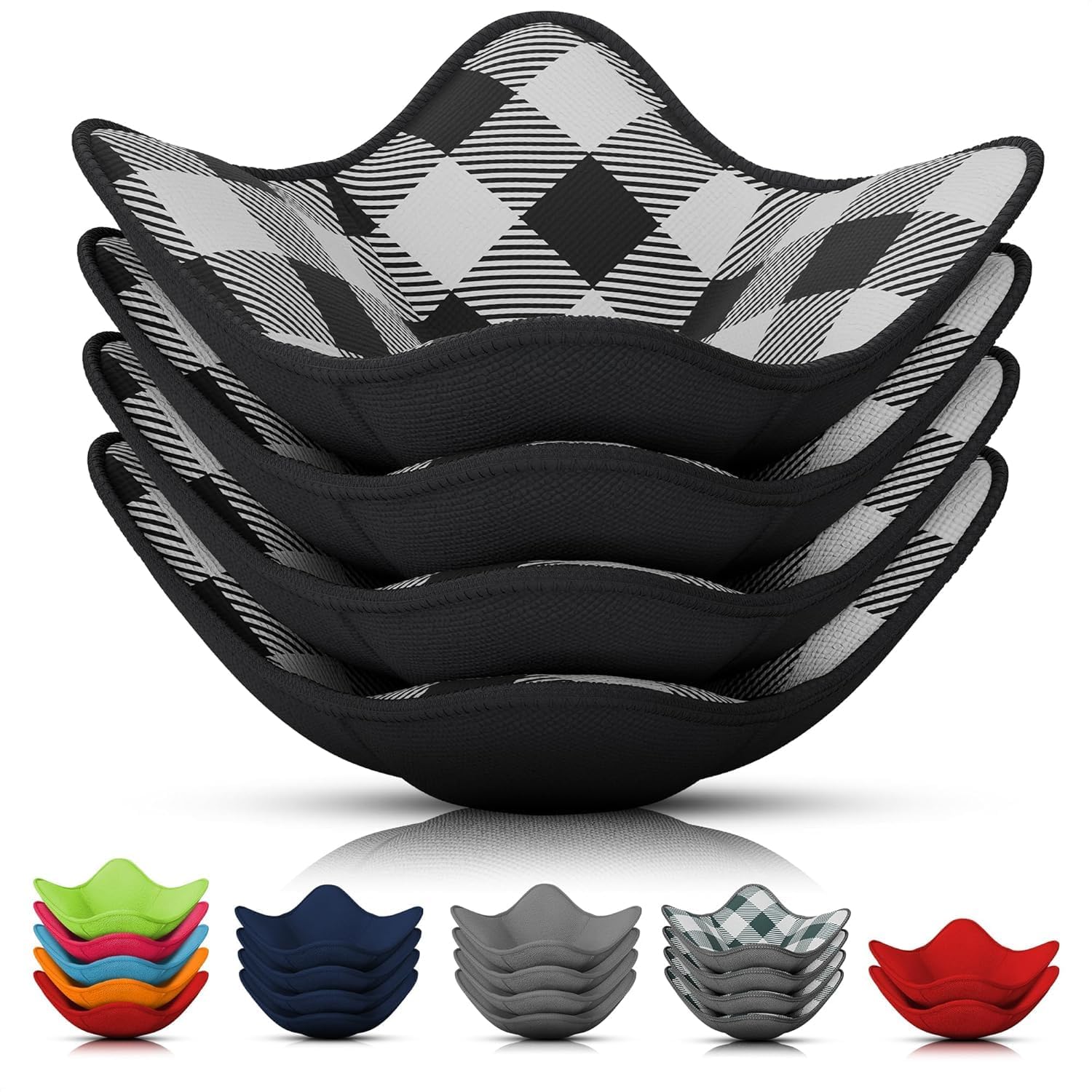 LIBERHAUS 4-pack bowl holders showing compact storage solution