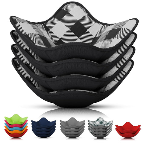 LIBERHAUS 4-pack bowl holders showing compact storage solution