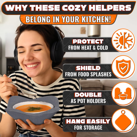 LIBERHAUS holder supports bowls up to 6.5 inches for everyday meals.