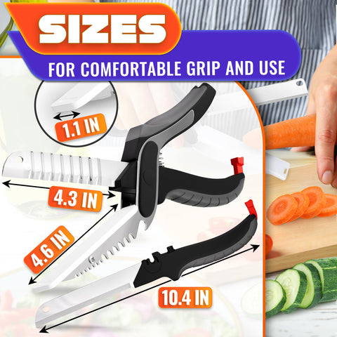 LIBERHAUS ergonomic handle on kitchen shears providing a comfortable grip for precise cuts.