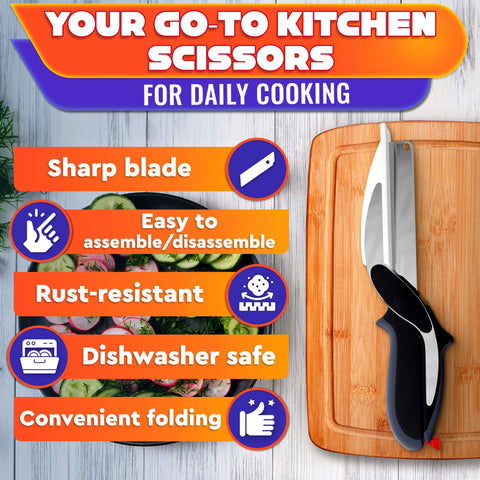 LIBERHAUS durable stainless steel blades resist rust for lasting kitchen performance.