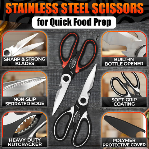 LIBERHAUS protective blade cover on kitchen scissors