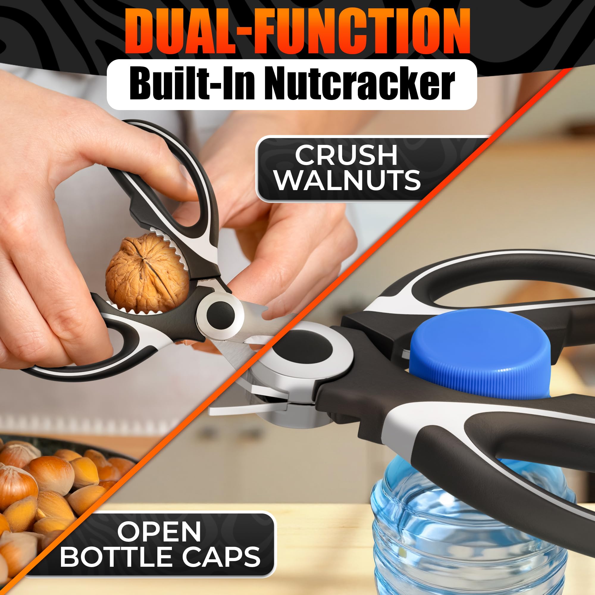LIBERHAUS sharp 2CR13 stainless steel blades ensure clean cuts