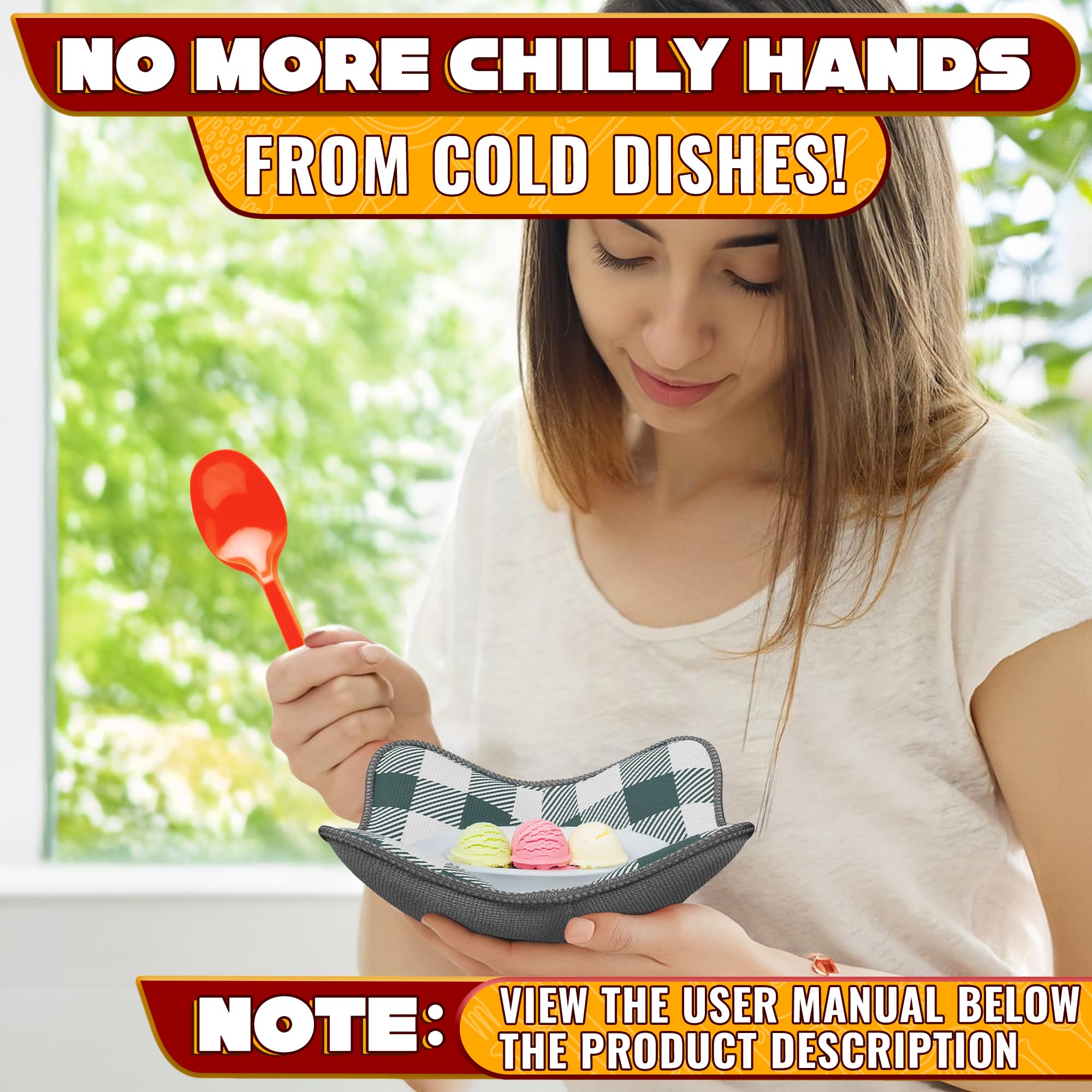 Liberhaus plate holder supports hot plates with a comfortable grip
