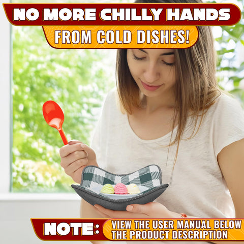 Liberhaus plate holder supports hot plates with a comfortable grip