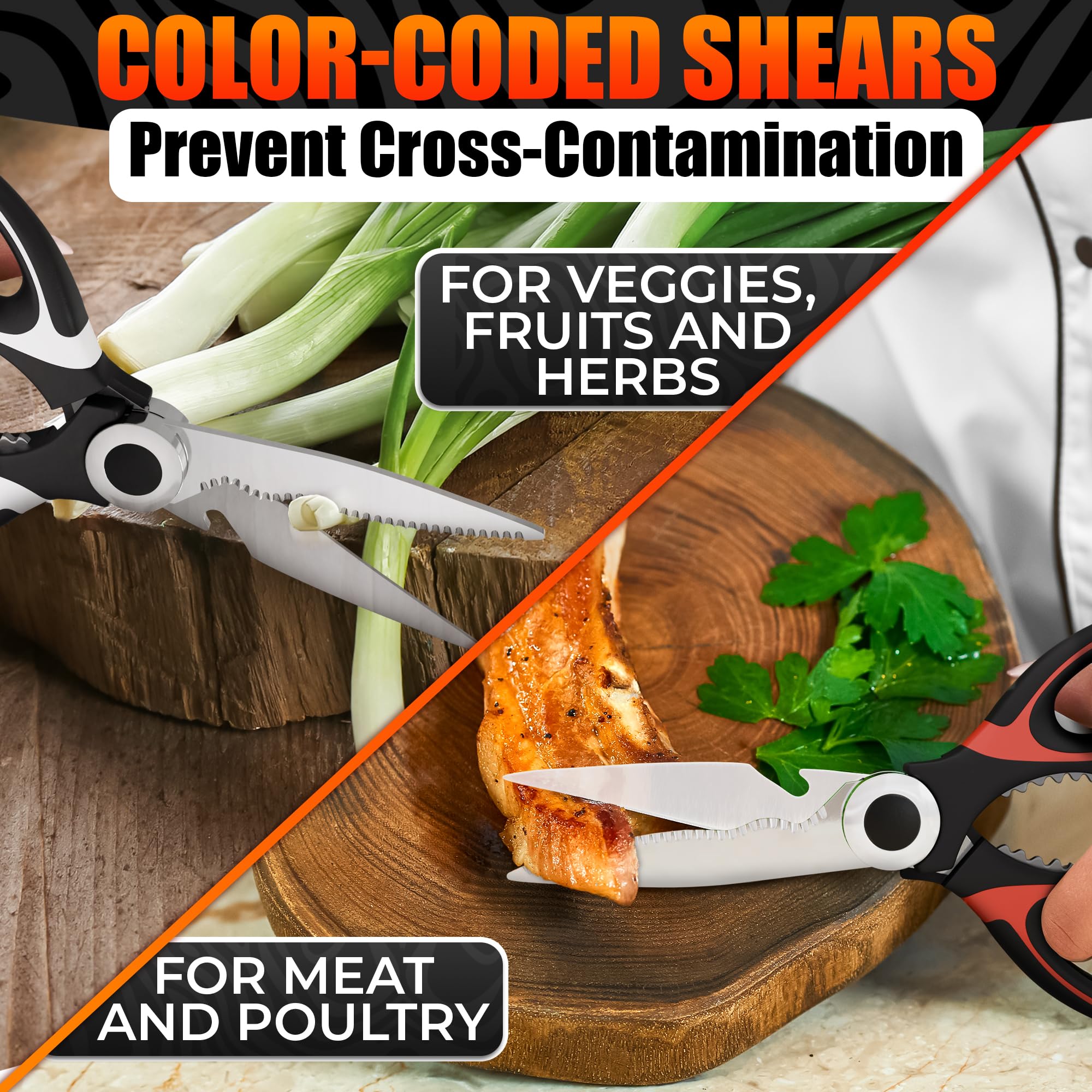 LIBERHAUS poultry scissors with nut cracker and fish scales function