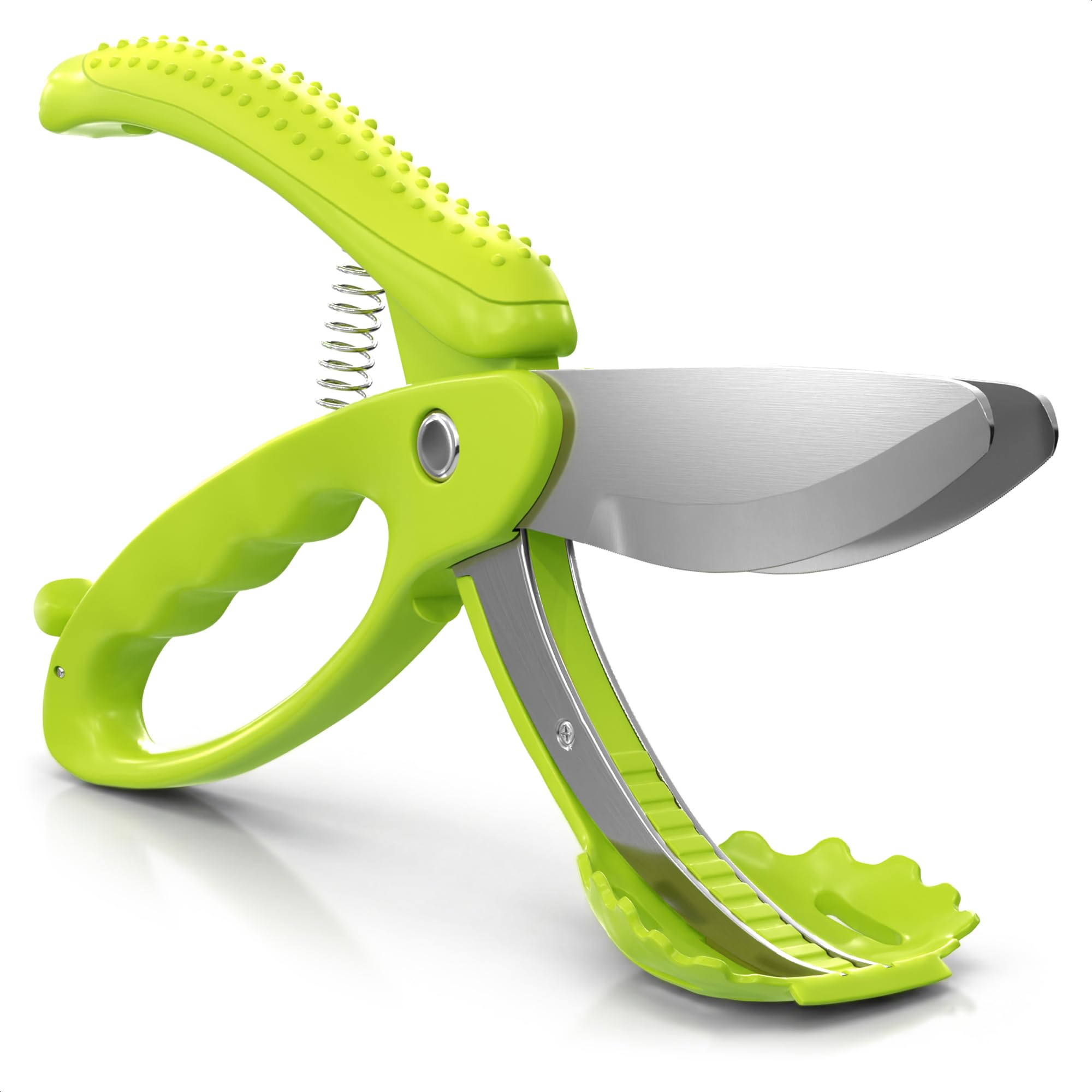 LIBERHAUS salad scissors curved design for quick in-bowl chopping.