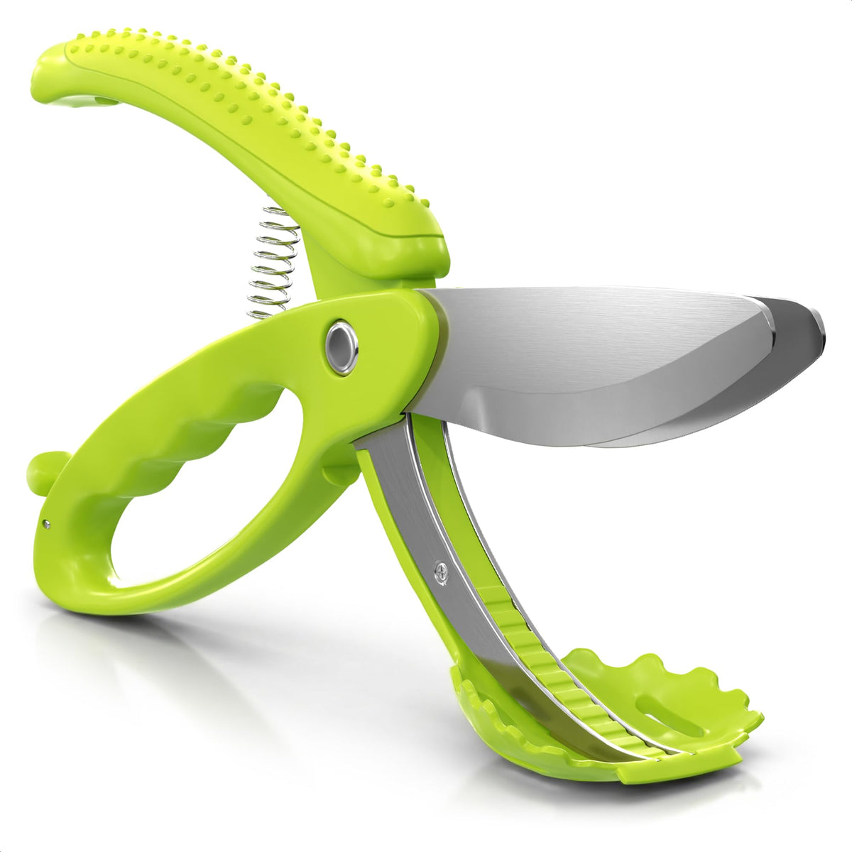 LIBERHAUS salad scissors curved design for quick in-bowl chopping.