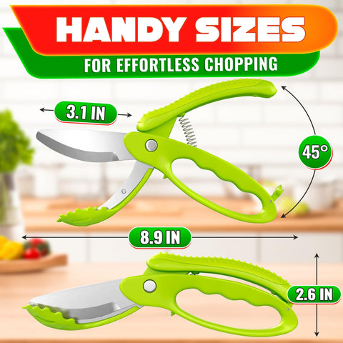 LIBERHAUS salad scissors micro-serrated blades for precise slicing.